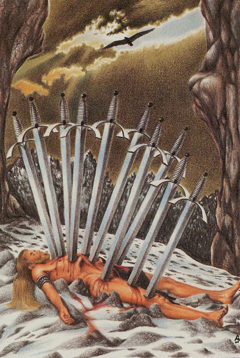10 of Swords Tarot of the Ages