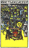 King of Pentacles Rider-Waite-Smith reversed